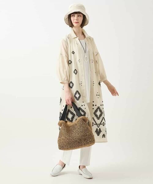 HIROKO BIS / ヒロコビス ロング・マキシ丈ワンピース | エスニックモチーフドレス /洗える | 詳細15