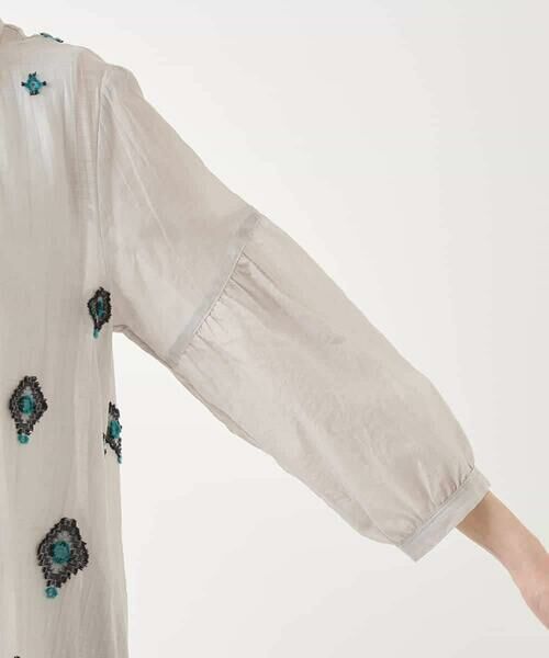 HIROKO BIS / ヒロコビス ロング・マキシ丈ワンピース | エスニックモチーフドレス /洗える | 詳細22