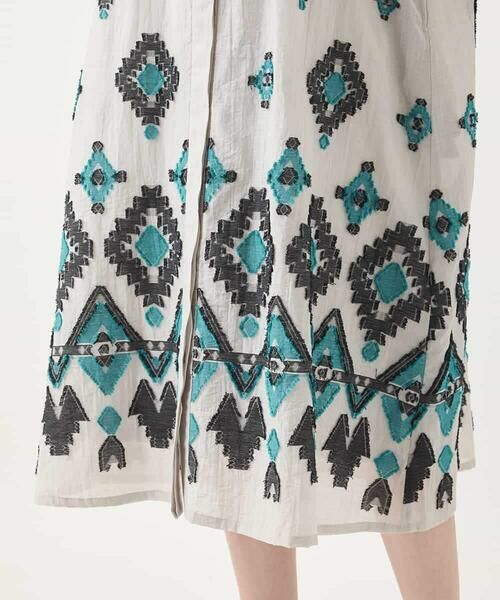 HIROKO BIS / ヒロコビス ロング・マキシ丈ワンピース | エスニックモチーフドレス /洗える | 詳細25