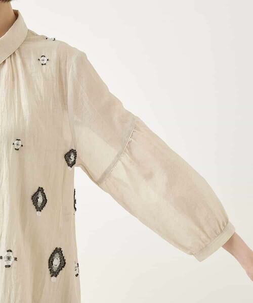 HIROKO BIS / ヒロコビス ロング・マキシ丈ワンピース | エスニックモチーフドレス /洗える | 詳細6