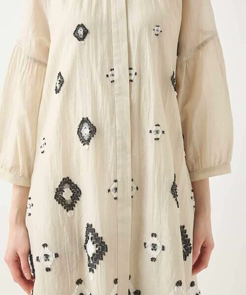 HIROKO BIS / ヒロコビス ロング・マキシ丈ワンピース | エスニックモチーフドレス /洗える | 詳細7