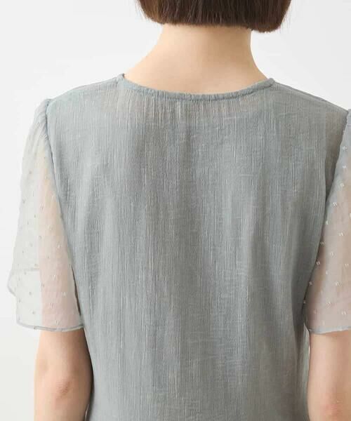 HIROKO BIS / ヒロコビス ロング・マキシ丈ワンピース | ドットフラワーシャーリング切り替えワンピース | 詳細4