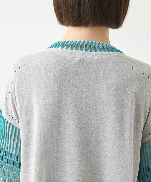 HIROKO BIS / ヒロコビス カーディガン・ボレロ | ペーパーヤーンジップニットカーディガン /洗える | 詳細5