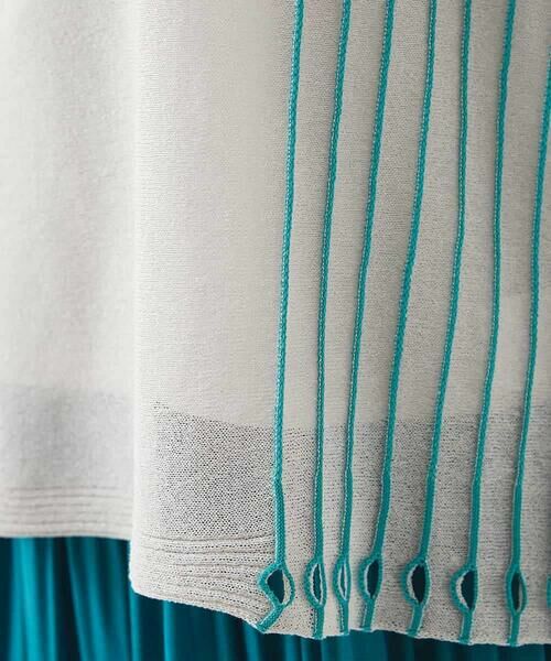 HIROKO BIS / ヒロコビス ニット・セーター | ペーパーヤーンデザインニットプルオーバー /洗える | 詳細7