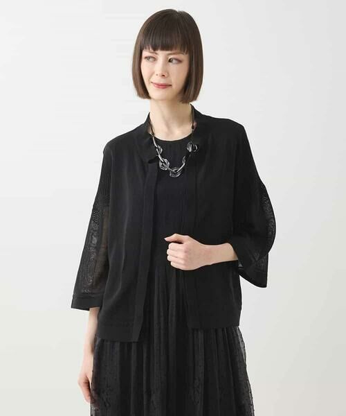 HIROKO BIS / ヒロコビス カーディガン・ボレロ | ボリュームスリーブニットカーディガン /洗える | 詳細14