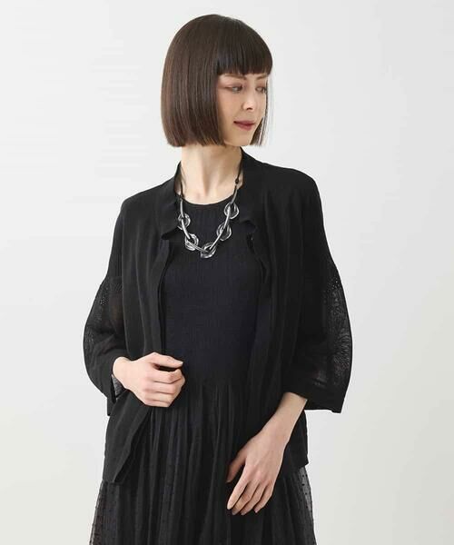 HIROKO BIS / ヒロコビス カーディガン・ボレロ | ボリュームスリーブニットカーディガン /洗える | 詳細15