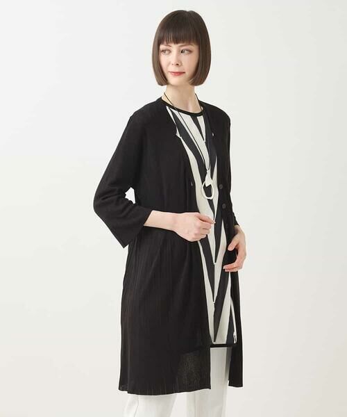 HIROKO BIS / ヒロコビス カーディガン・ボレロ | メタリックヤーンリブニットカーディガン | 詳細13