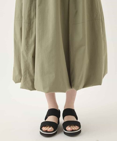HIROKO BIS / ヒロコビス ロング・マキシ丈スカート | 【撥水】ストレッチタフタバルーンヘムスカート /洗濯機で洗える | 詳細7