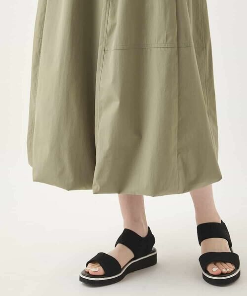 HIROKO BIS / ヒロコビス ロング・マキシ丈スカート | 【撥水】ストレッチタフタバルーンヘムスカート /洗濯機で洗える | 詳細8
