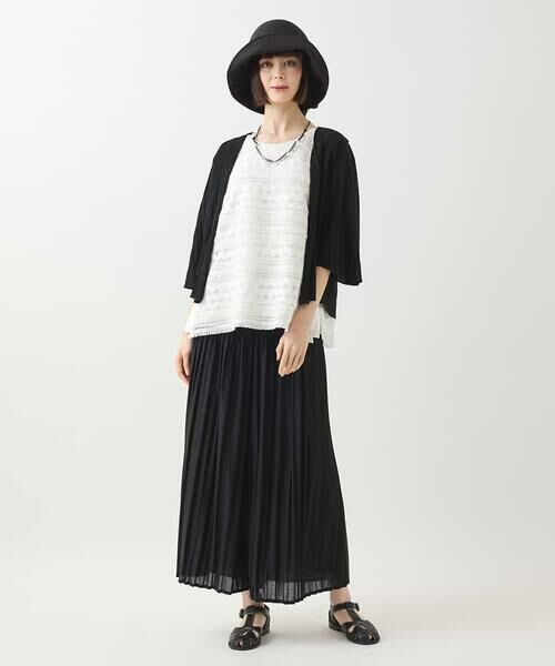 HIROKO BIS / ヒロコビス カーディガン・ボレロ | 【接触冷感】ランダムプリーツショートカーディガン /洗える | 詳細13