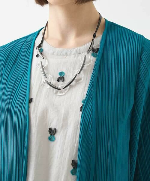 HIROKO BIS / ヒロコビス カーディガン・ボレロ | 【接触冷感】ランダムプリーツショートカーディガン /洗える | 詳細4