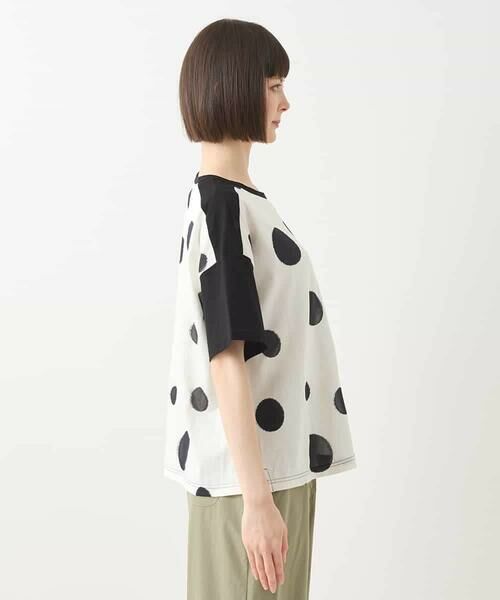 HIROKO BIS / ヒロコビス カットソー | モノトーンジャカードデザインカットソー /洗える | 詳細13