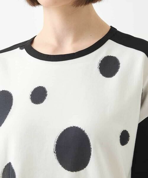 HIROKO BIS / ヒロコビス カットソー | モノトーンジャカードデザインカットソー /洗える | 詳細15