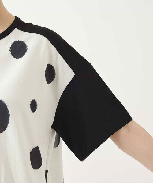 HIROKO BIS / ヒロコビス カットソー | モノトーンジャカードデザインカットソー /洗える | 詳細17