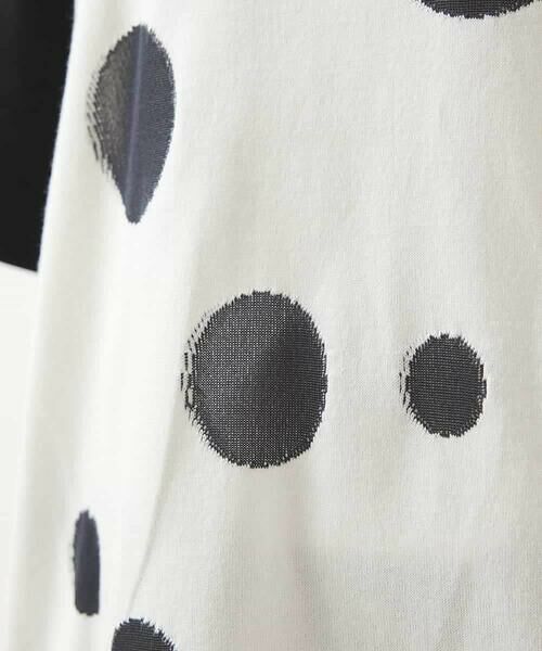 HIROKO BIS / ヒロコビス カットソー | モノトーンジャカードデザインカットソー /洗える | 詳細20