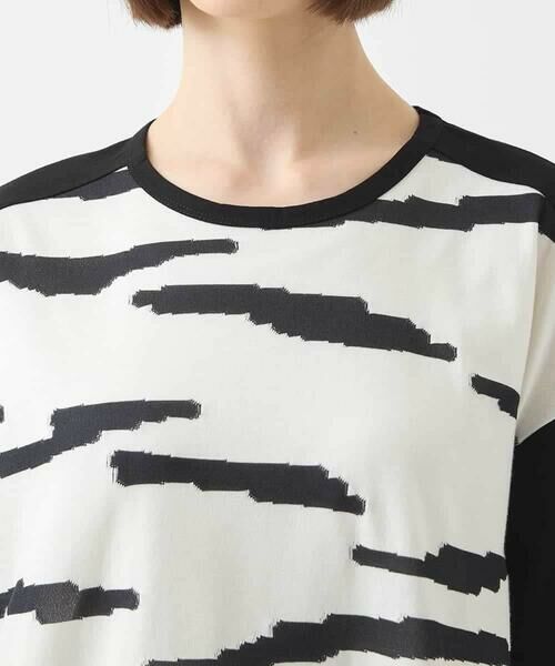 HIROKO BIS / ヒロコビス カットソー | モノトーンジャカードデザインカットソー /洗える | 詳細3