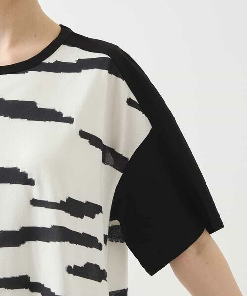 HIROKO BIS / ヒロコビス カットソー | モノトーンジャカードデザインカットソー /洗える | 詳細5