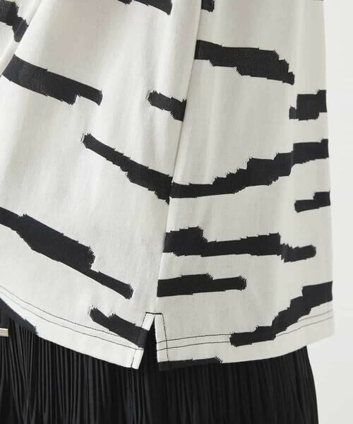 HIROKO BIS / ヒロコビス カットソー | モノトーンジャカードデザインカットソー /洗える | 詳細7