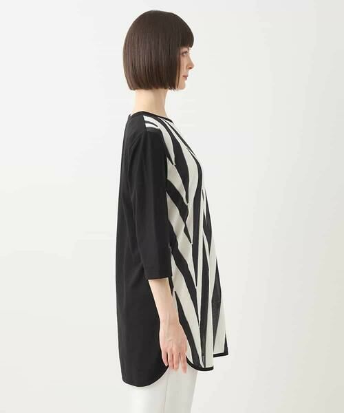 HIROKO BIS / ヒロコビス チュニック | モノトーンジャカードチュニックプルオーバー /洗える | 詳細1