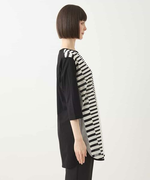 HIROKO BIS / ヒロコビス チュニック | モノトーンジャカードチュニックプルオーバー /洗える | 詳細13