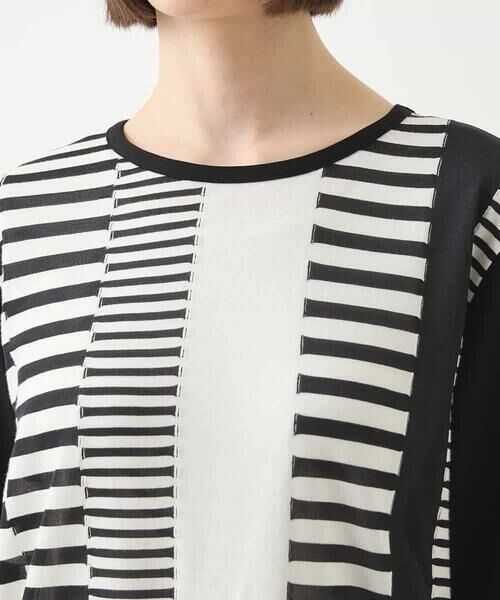 HIROKO BIS / ヒロコビス チュニック | モノトーンジャカードチュニックプルオーバー /洗える | 詳細15