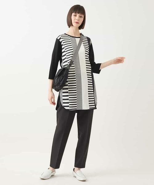 HIROKO BIS / ヒロコビス チュニック | モノトーンジャカードチュニックプルオーバー /洗える | 詳細22