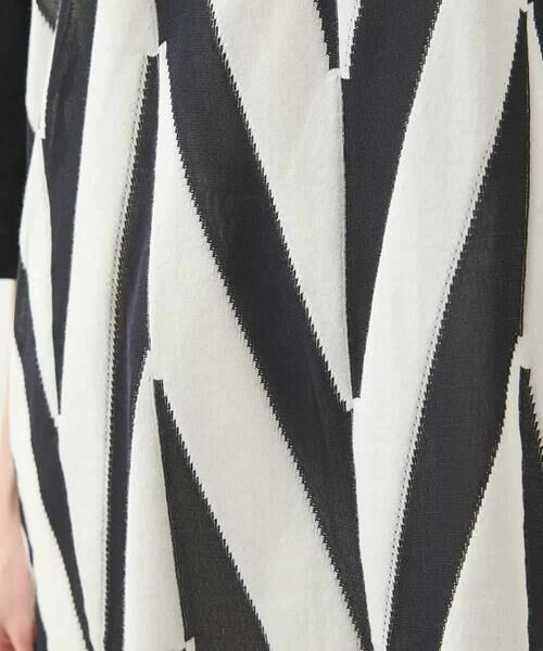 HIROKO BIS / ヒロコビス チュニック | モノトーンジャカードチュニックプルオーバー /洗える | 詳細8