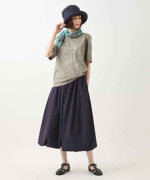 HIROKO BIS / ヒロコビス カットソー | ステッチ刺繍デザインTシャツ /洗える | 詳細15