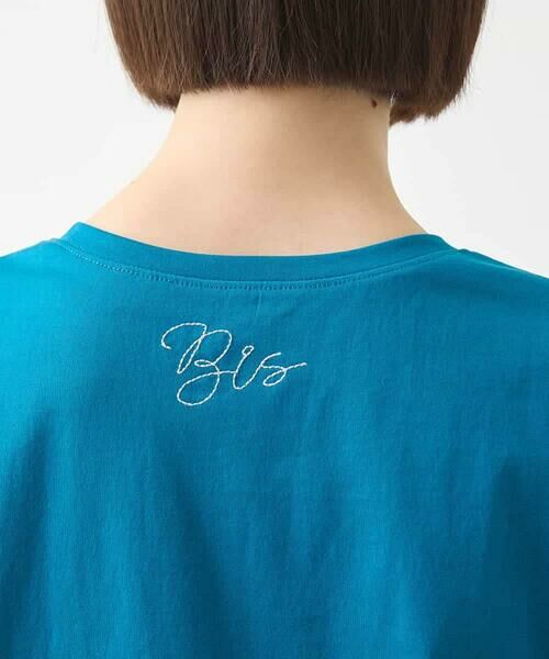 HIROKO BIS / ヒロコビス カットソー | ステッチ刺繍デザインTシャツ /洗える | 詳細4