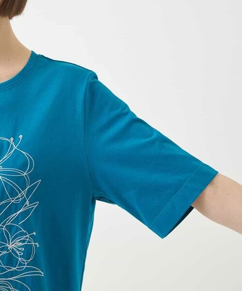 HIROKO BIS / ヒロコビス カットソー | ステッチ刺繍デザインTシャツ /洗える | 詳細5