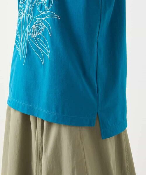 HIROKO BIS / ヒロコビス カットソー | ステッチ刺繍デザインTシャツ /洗える | 詳細7