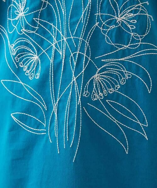 HIROKO BIS / ヒロコビス カットソー | ステッチ刺繍デザインTシャツ /洗える | 詳細8