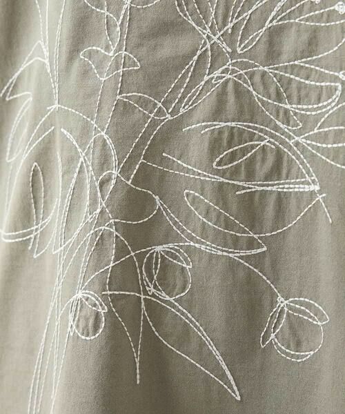 HIROKO BIS / ヒロコビス チュニック | ステッチ刺繍デザインチュニックTシャツ /洗える | 詳細8