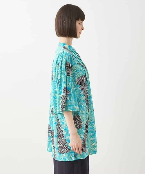 HIROKO BIS / ヒロコビス チュニック | デジタルパターンチュニックブラウス /洗える | 詳細1