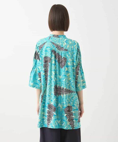 HIROKO BIS / ヒロコビス チュニック | デジタルパターンチュニックブラウス /洗える | 詳細2