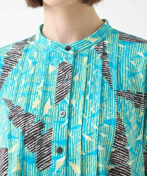 HIROKO BIS / ヒロコビス チュニック | デジタルパターンチュニックブラウス /洗える | 詳細4