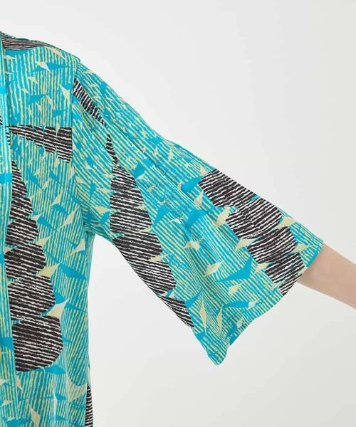 HIROKO BIS / ヒロコビス チュニック | デジタルパターンチュニックブラウス /洗える | 詳細5