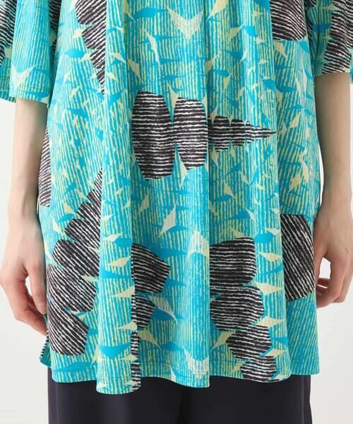 HIROKO BIS / ヒロコビス チュニック | デジタルパターンチュニックブラウス /洗える | 詳細6