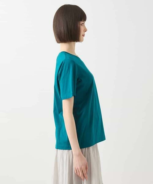 HIROKO BIS / ヒロコビス カットソー | カーブ切り替えコットンカットソー /洗える | 詳細1