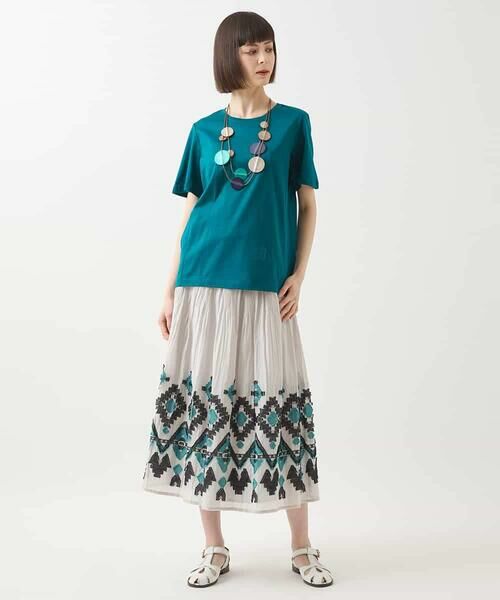 HIROKO BIS / ヒロコビス カットソー | カーブ切り替えコットンカットソー /洗える | 詳細10