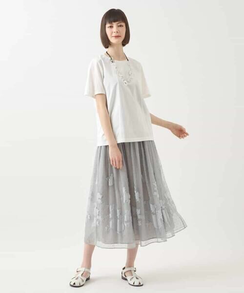 HIROKO BIS / ヒロコビス カットソー | カーブ切り替えコットンカットソー /洗える | 詳細13