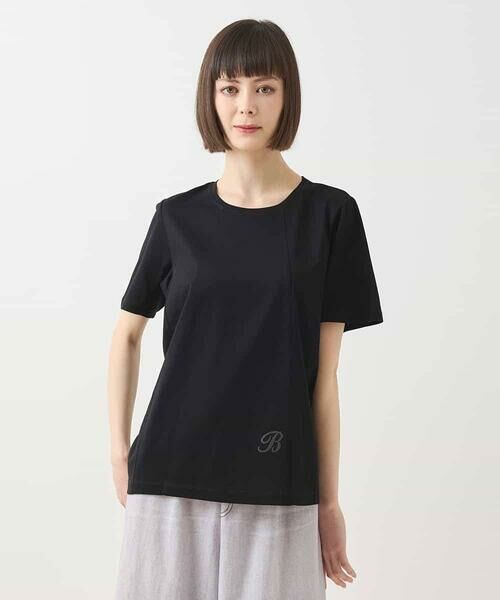 HIROKO BIS / ヒロコビス カットソー | カーブ切り替えコットンカットソー /洗える | 詳細14