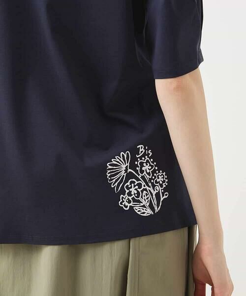 HIROKO BIS / ヒロコビス カットソー | Busy ButterflyプリントレイヤードTシャツ /洗える | 詳細15