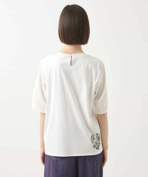 HIROKO BIS / ヒロコビス カットソー | Busy ButterflyプリントレイヤードTシャツ /洗える | 詳細2