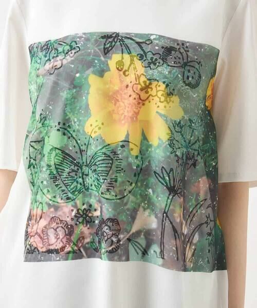 HIROKO BIS / ヒロコビス カットソー | Busy ButterflyプリントレイヤードTシャツ /洗える | 詳細8