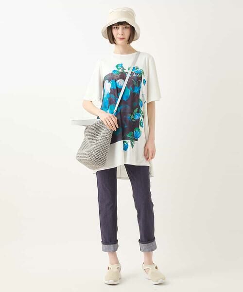 HIROKO BIS / ヒロコビス チュニック | ボタニカルフォトプリントチュニック /洗える | 詳細11