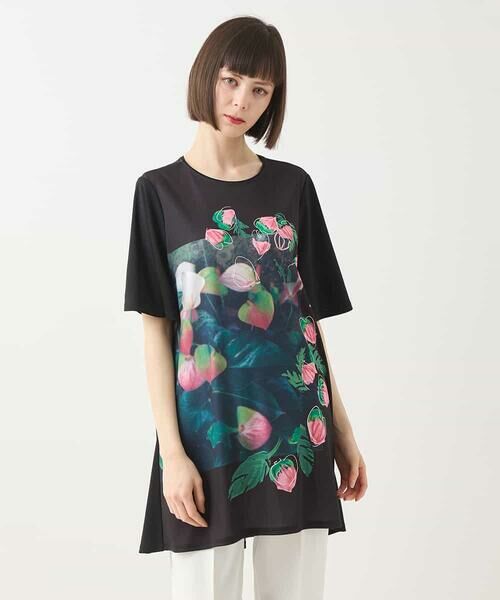 HIROKO BIS / ヒロコビス チュニック | ボタニカルフォトプリントチュニック /洗える | 詳細13