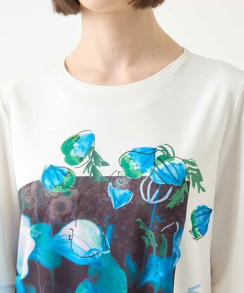 HIROKO BIS / ヒロコビス チュニック | ボタニカルフォトプリントチュニック /洗える | 詳細3