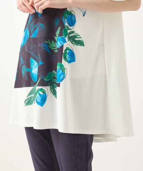 HIROKO BIS / ヒロコビス チュニック | ボタニカルフォトプリントチュニック /洗える | 詳細8