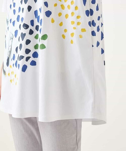 HIROKO BIS / ヒロコビス チュニック | Happy Dots 配色プリントAラインチュニック /洗える | 詳細7